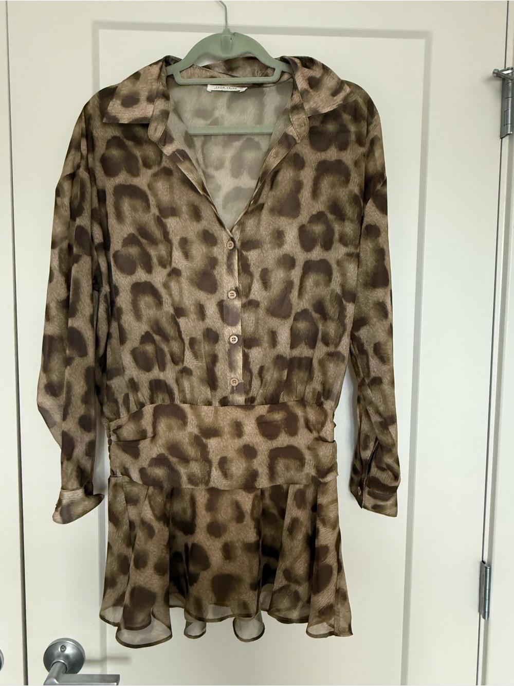 12th Tribe Leopard Print Mini Dress
